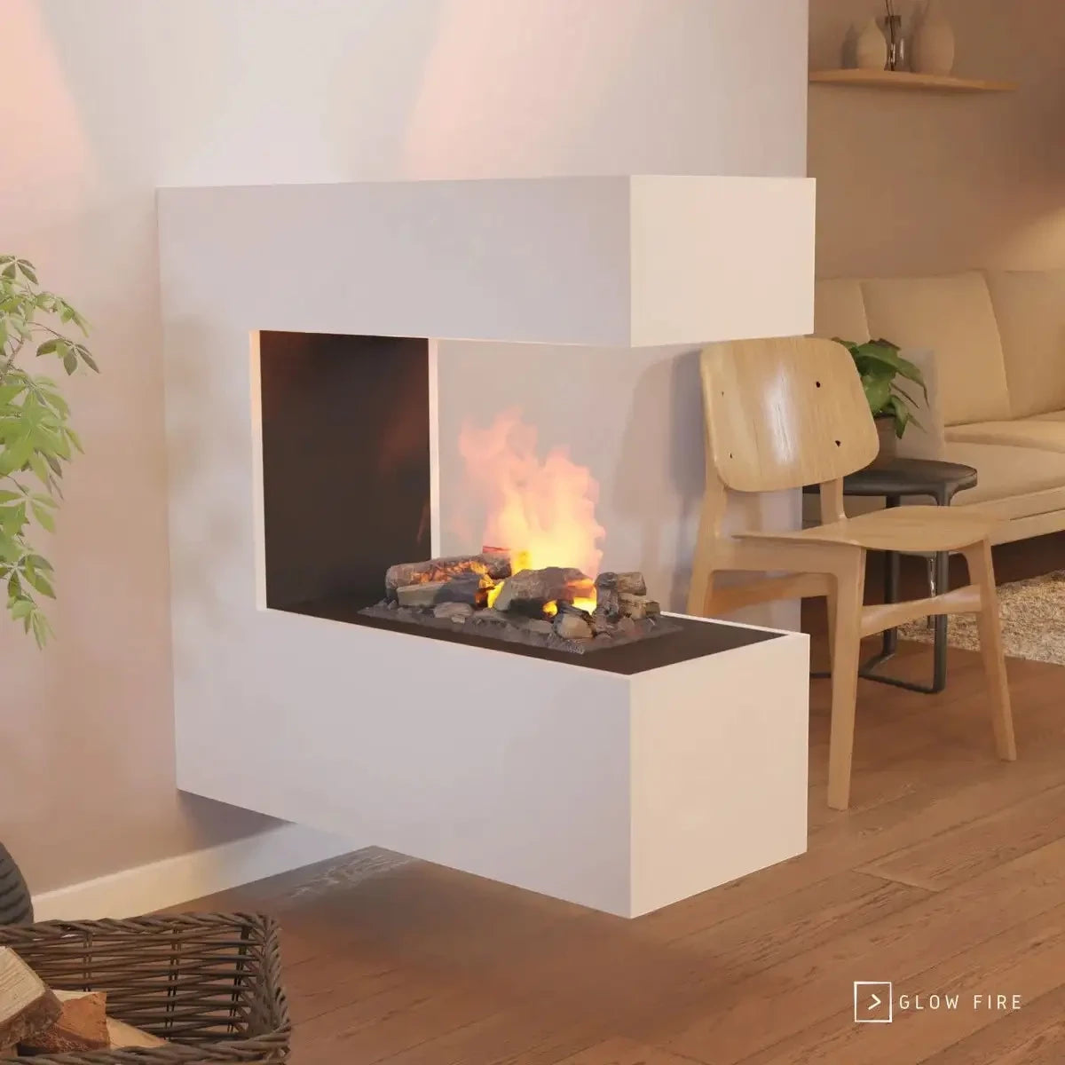 Schiller Lareira de Parede a Vapor de Água - OMC 400 | Montada na Parede