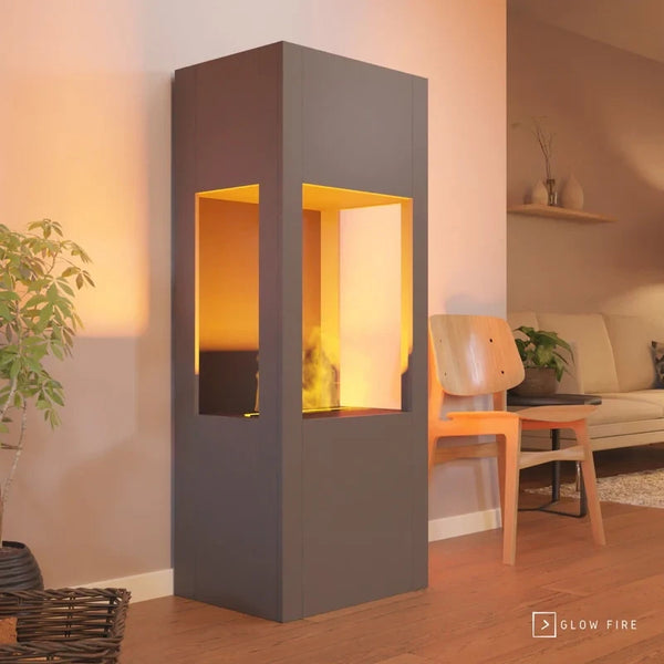 Böll Grey - OMC 400 | Freestanding Water Vapour Fireplace
