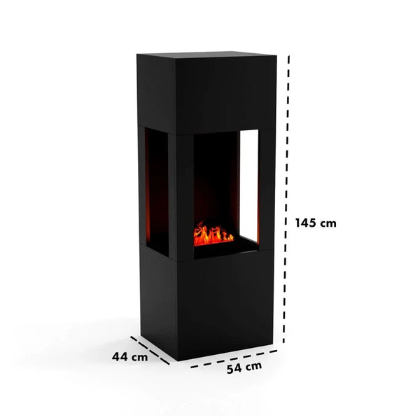 Böll Black - OMC 400 | Freestanding Water Vapour Fireplace