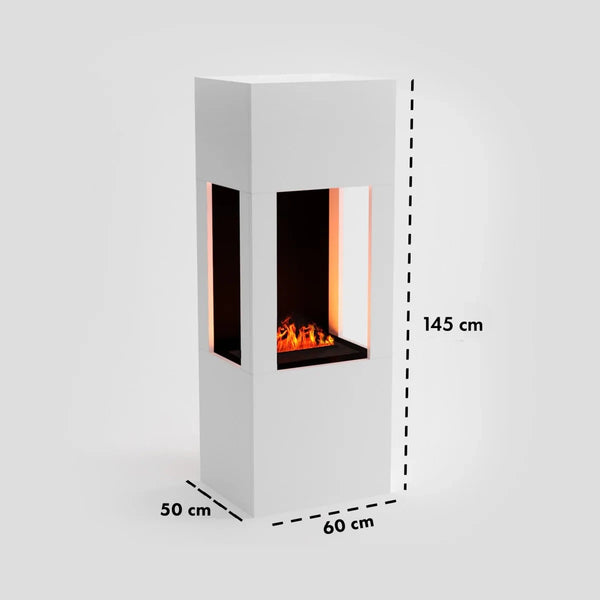 Böll White - OMC 400 | Freestanding Water Vapour Fireplace