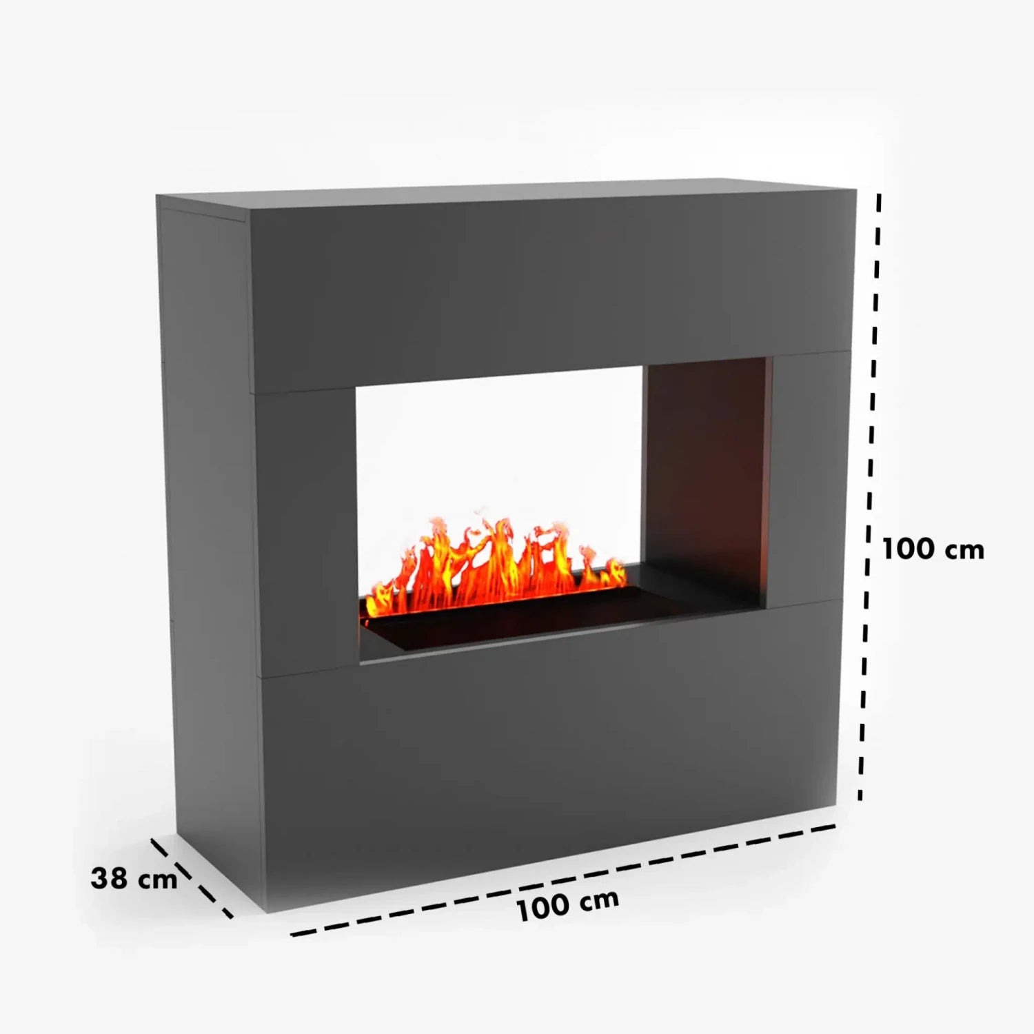 Goethe Gray OMC 600 | Freestanding Water Vapour Fireplace