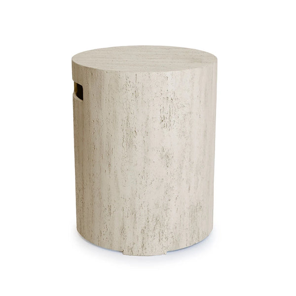Enclosure Round Travertine – Gas Bottle Cover
