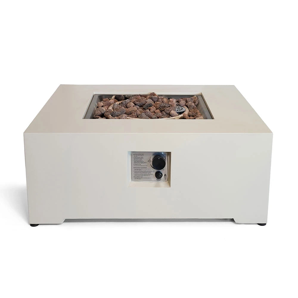 Estate Square 88 Oyster Beige – Mesa Quadrada de Fogo a Gás