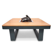Horizon 95 Smokey Anthracite – Square Gas Firepit Table