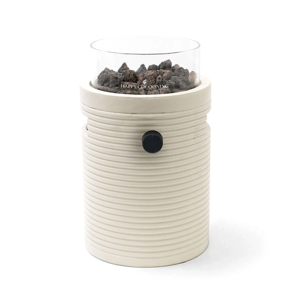 Lumi Groove Oyster Beige – Lareira de Mesa a Gás