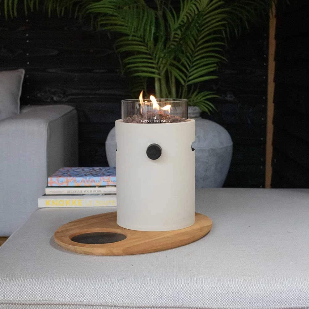 Lumi Oyster Beige – Tabletop Gas Fireplace