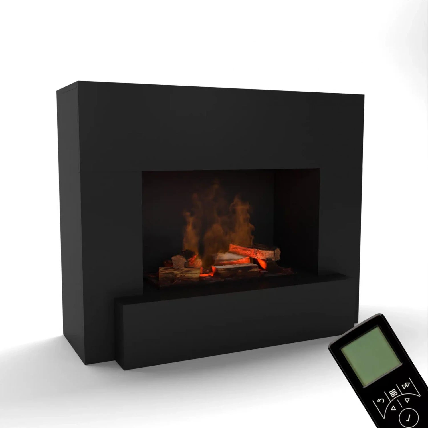Hauptmann Black - OMC 600 | Freestanding Water Vapour Fireplace