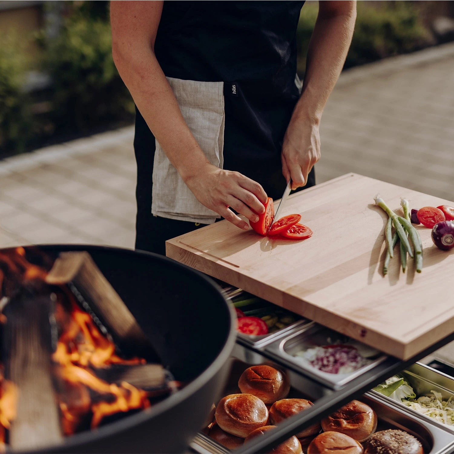 Höfats FIRE KITCHEN with BOWL 57 and BBQ set