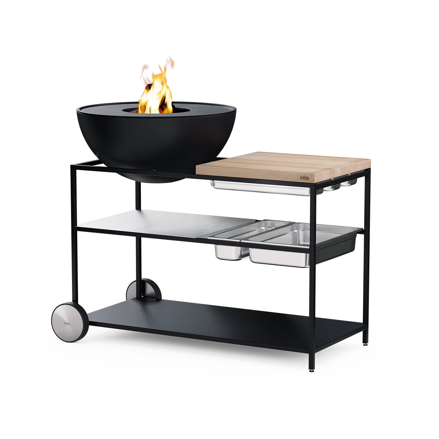 Höfats FIRE KITCHEN with BOWL 70 Plancha BBQ set