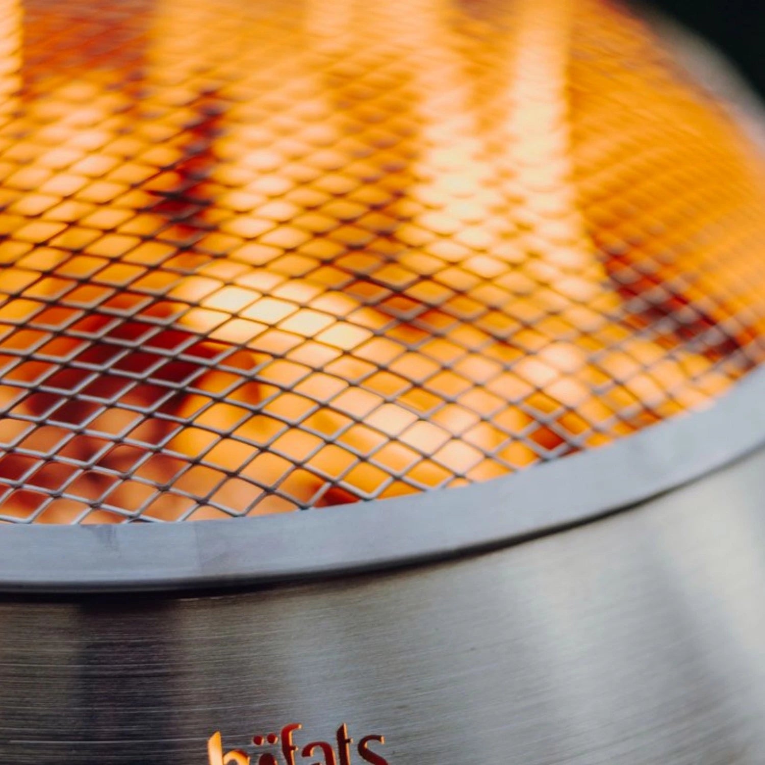 Höfats MOON 45 stainless steel spark guard safety cover
