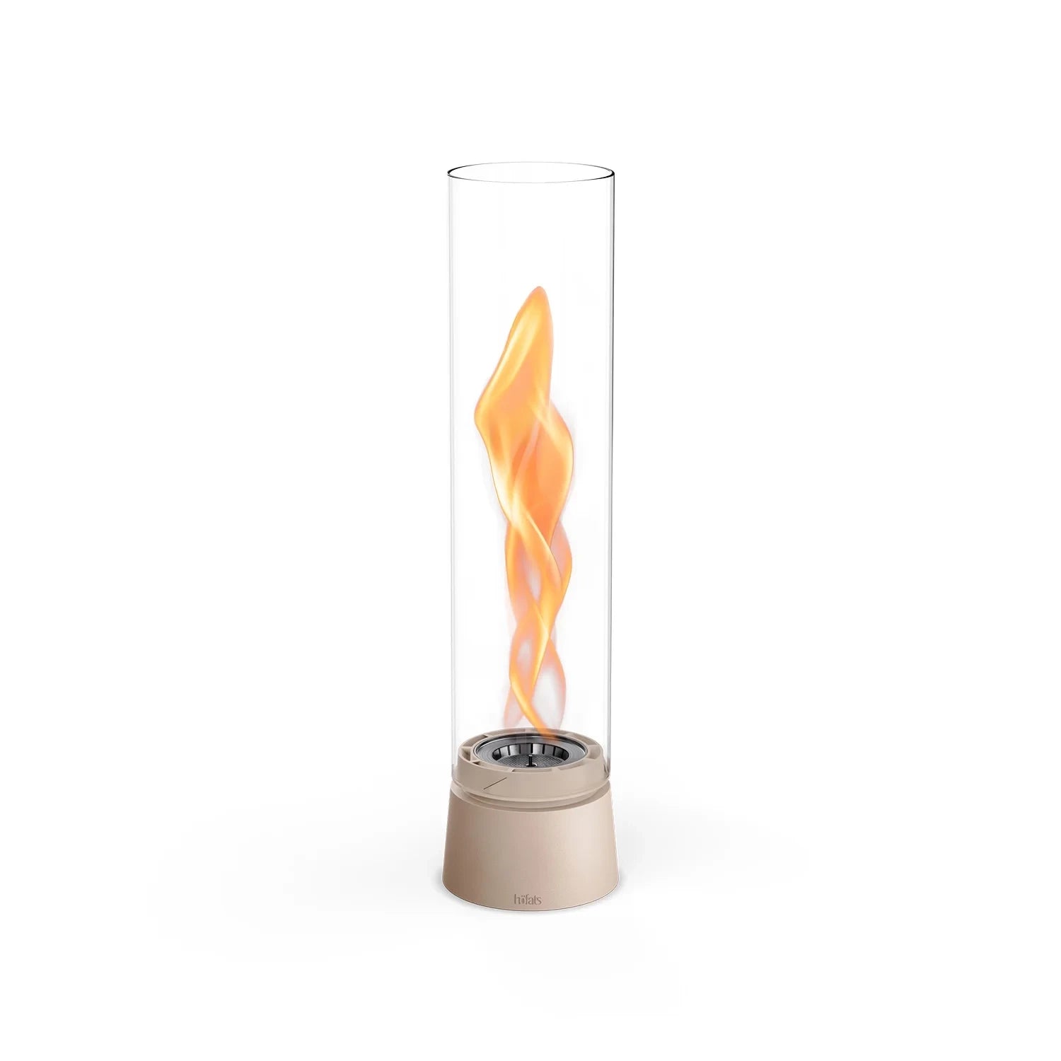 Höfats SPIN Air 900 Sand Table Biofireplace with Tall Cylindrical Glass