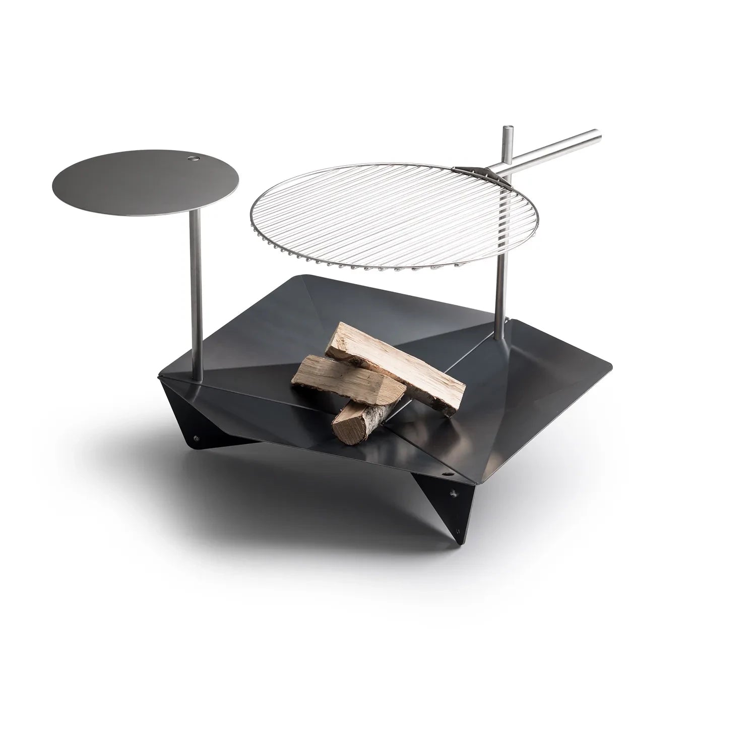 Höfats TRIPLE 90 Fire Pit with Grill Features