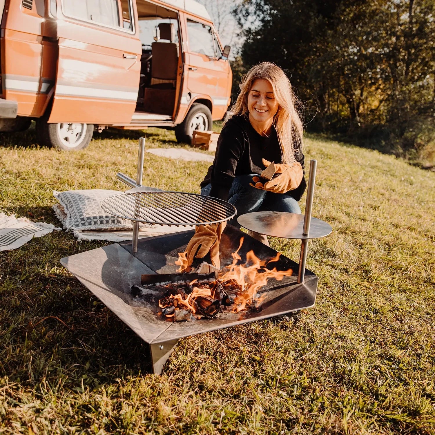 Höfats TRIPLE Gri 45 - Adjustable Grill Grate for TRIPLE Fire Pit