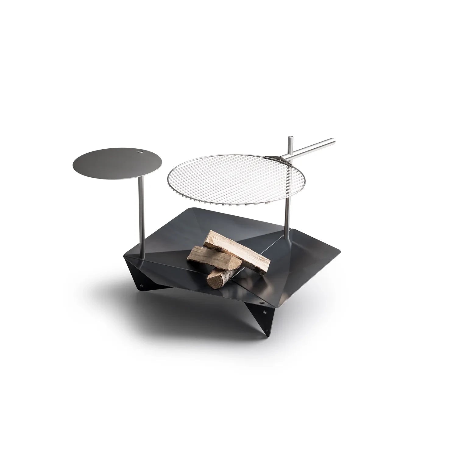 Höfats TRIPLE Pole 40 in Polished Stainless Steel