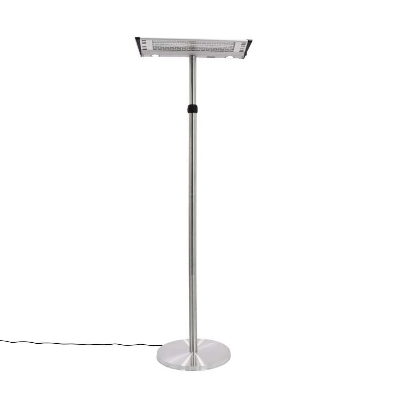 Patio Heater Freestanding 1000-2000 W, Silver