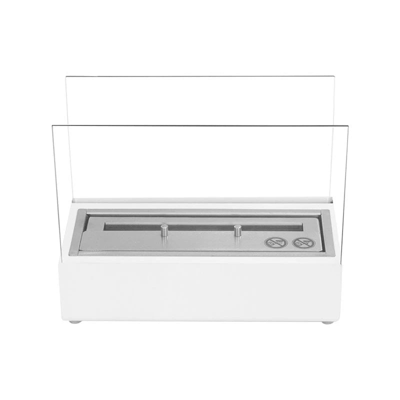 White Tabletop Bioethanol Fireplace