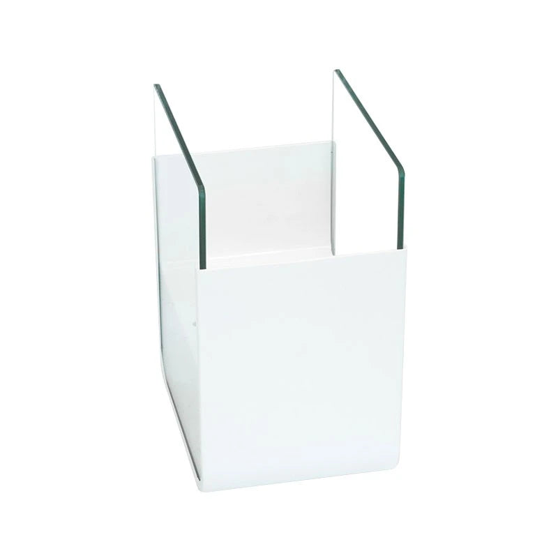 Small table bio fireplace in white