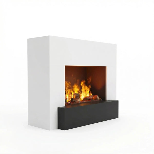 Glow Fire Hauptmann White - OMC 600 |Opti-myst Fireplace