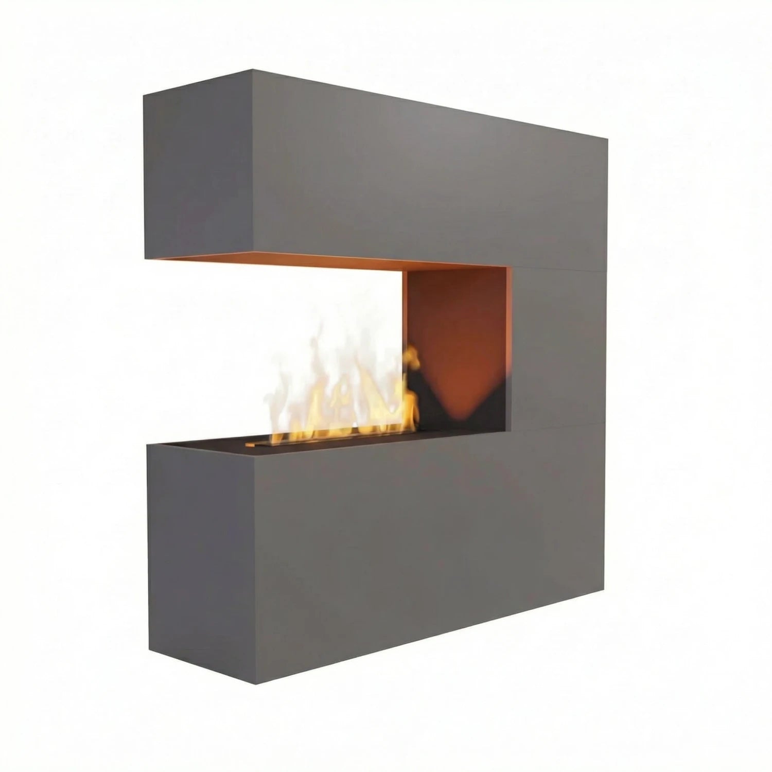 Schiller Cinza - OMC 600 | Lareira a Vapor de Água Independente