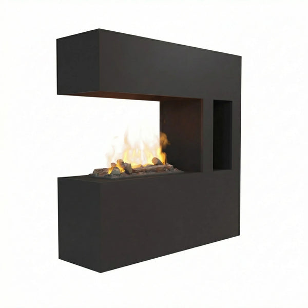 Schiller Pocket Black - OMC 600 | Freestanding Water Vapour Fireplace