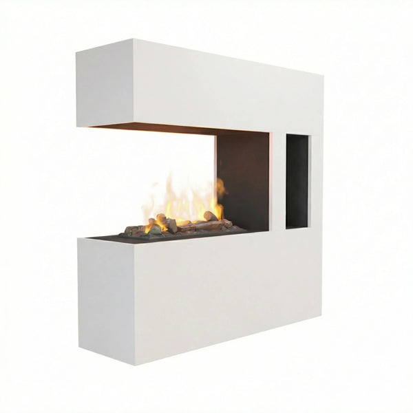 Schiller Pocket White - OMC 600 | Freestanding Water Vapour Fireplace