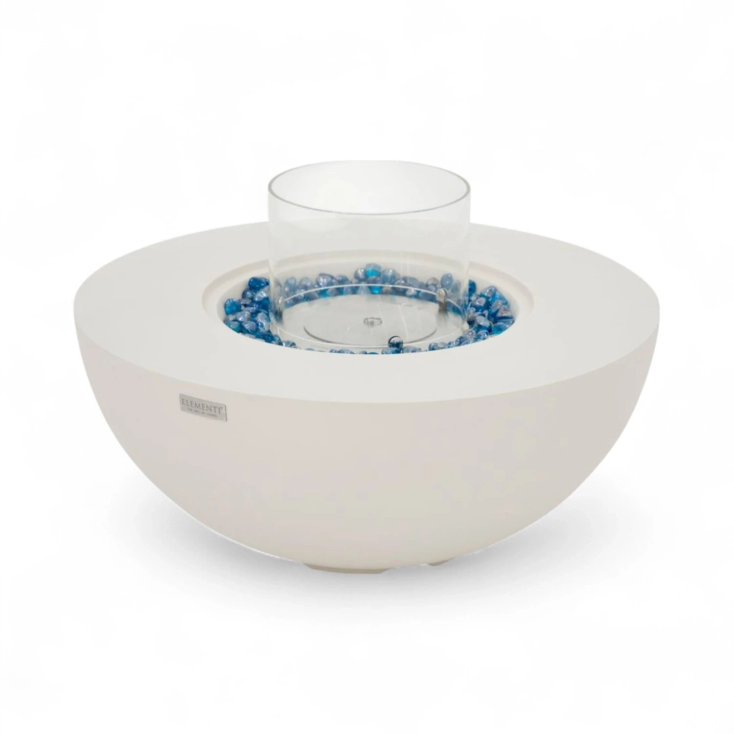 ROCA Bioethanol Fire Pit – Cream White