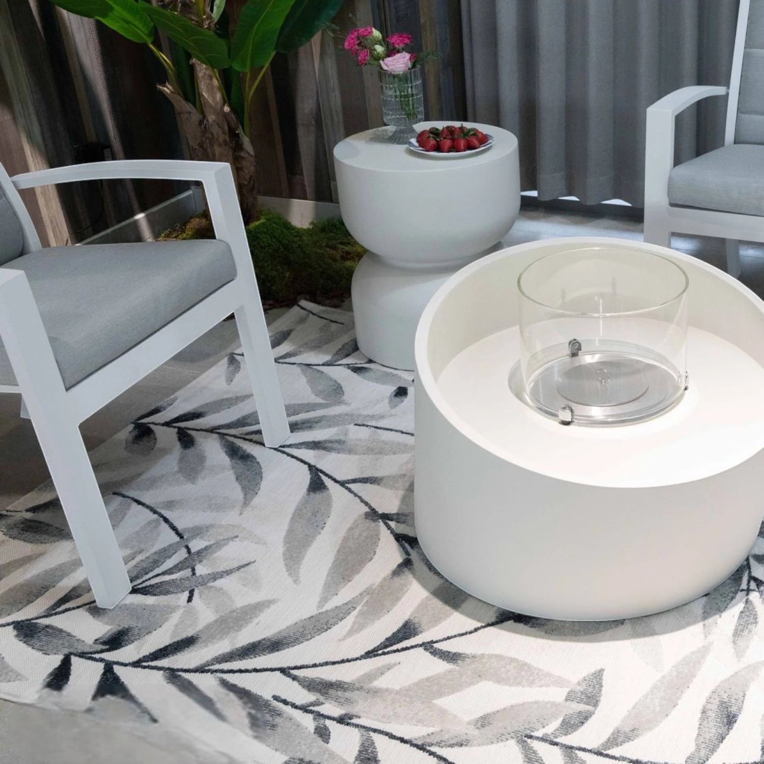 Coluna de Fogo a Bioetanol TORRE – Branco Creme