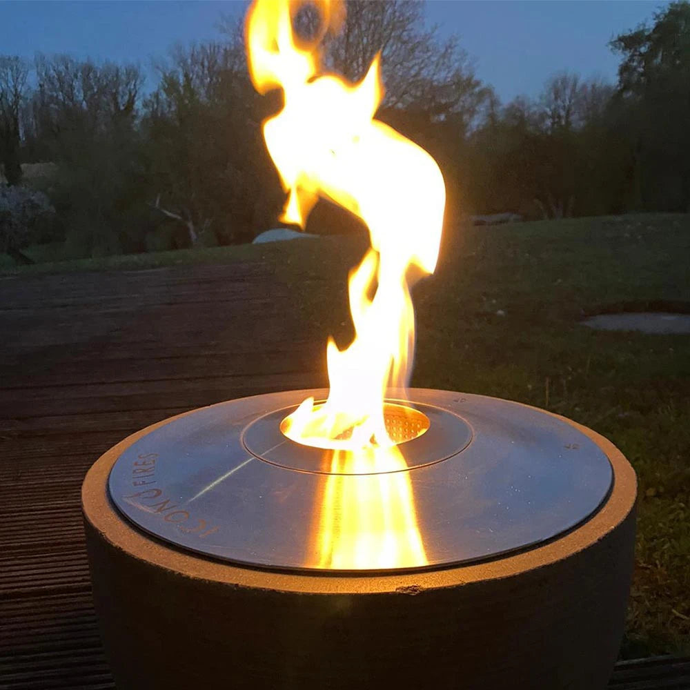 Icon Fires Queimador de Bioetanol - Redondo - Aço