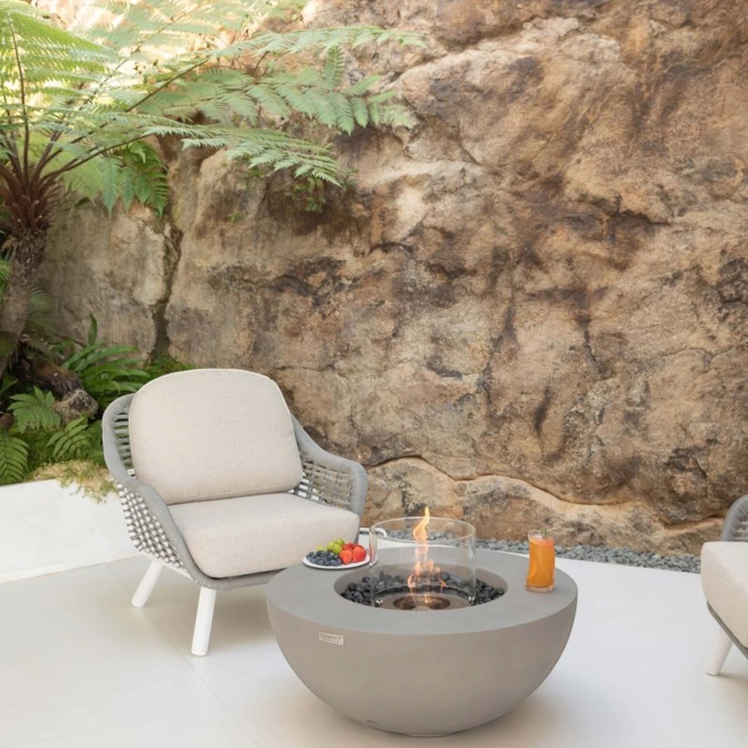 ROCA Bioethanol Fire Table – Space Grey