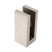 Square Brackets for Safety Glass - Steel