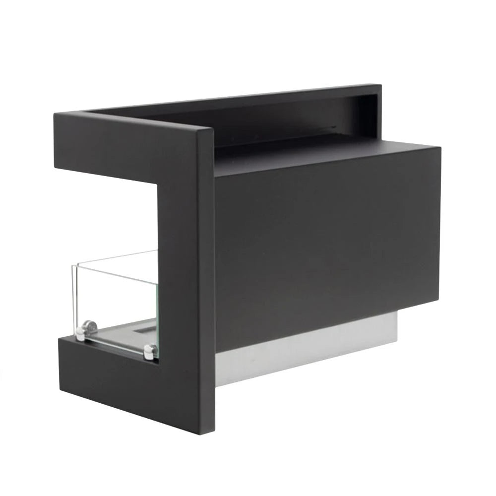 Right-facing Corner Bio Fireplace For Installation 65 cm