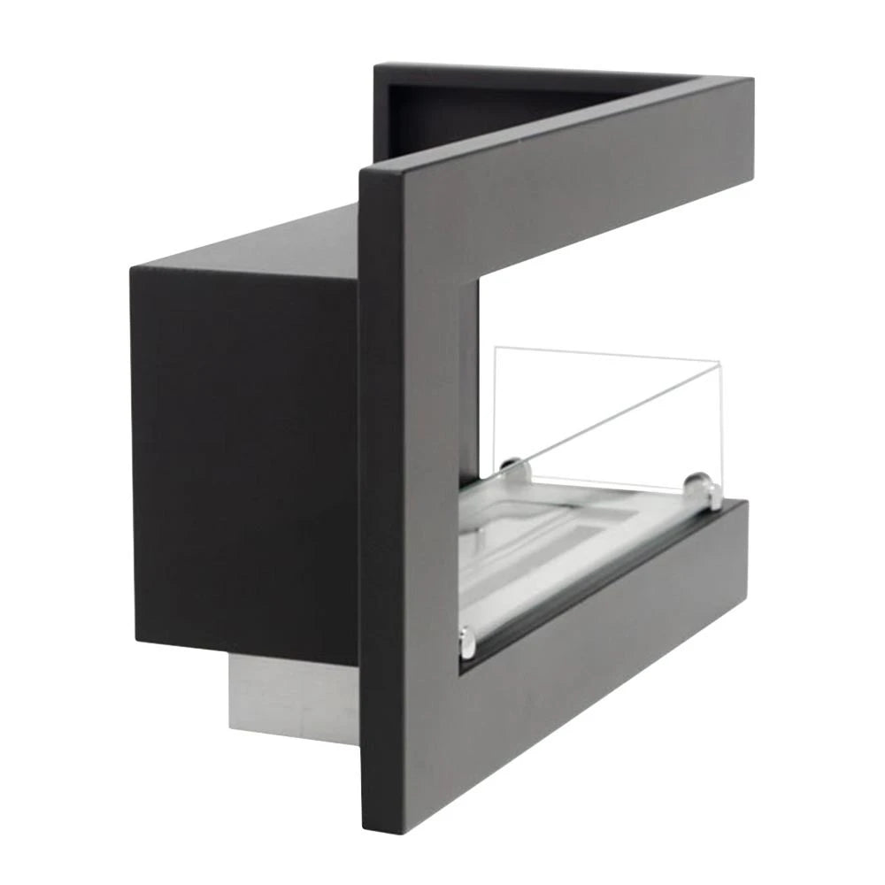 Right-facing Corner Bio Fireplace For Installation 65 cm