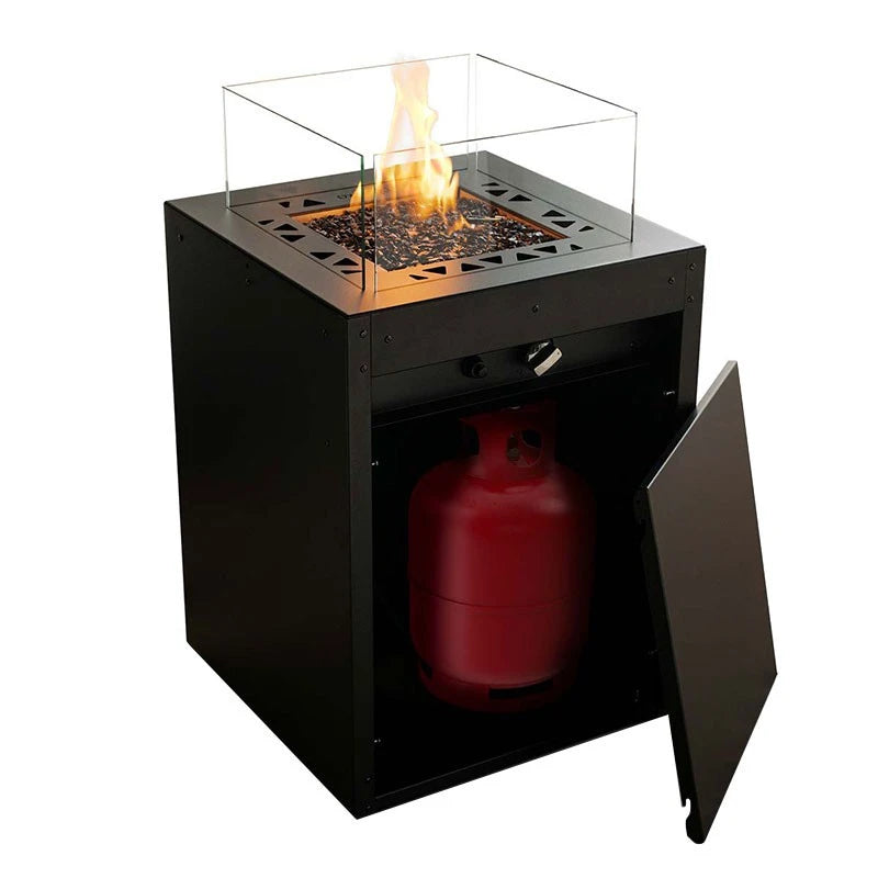 Planika Square Outdoor gas fireplace for LPG gas canister