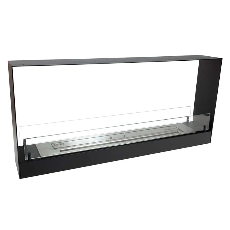 Lareira a Bioetanol Embutida - 140 cm - Preto