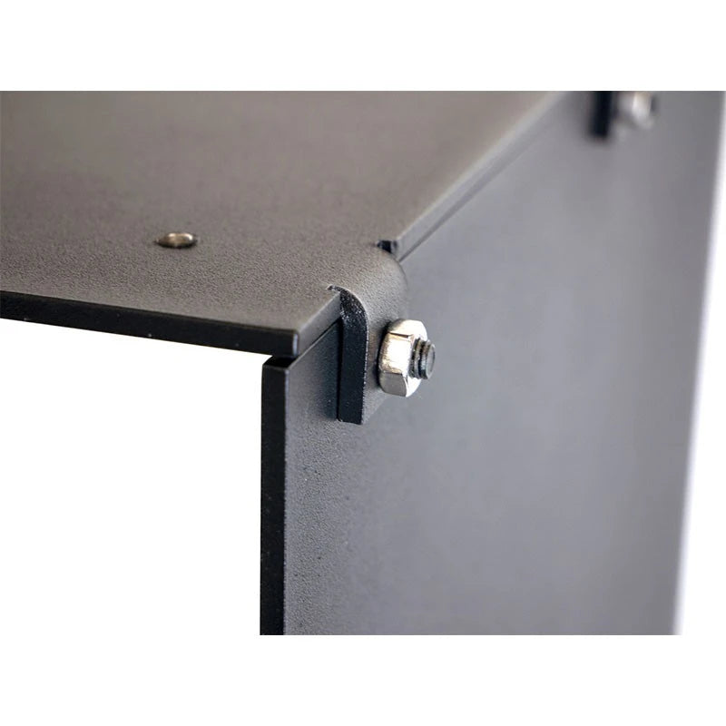 Foco Room Divider 1000 bioethanol fireplace with three-sided flame view.