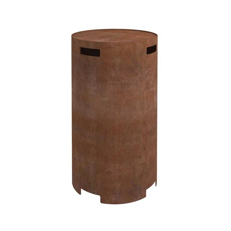 Planika Galio Fire Pit Corten Automatic Outdoor Gas Fireplace