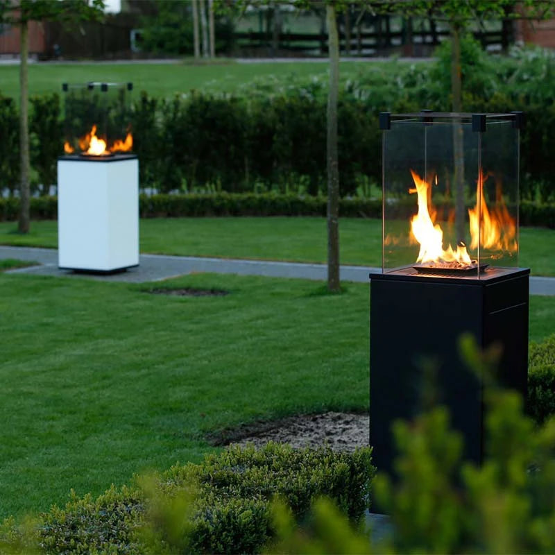 Deluxe Patio Outdoor Gas Fireplace - Black