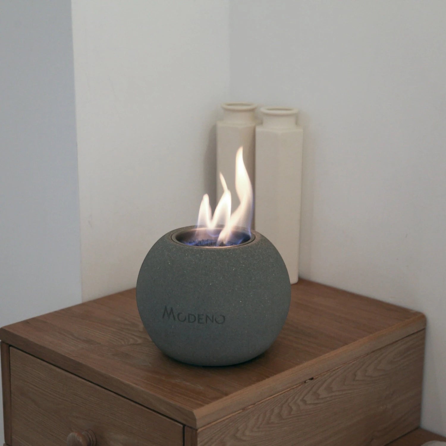 Paffu Bioethanol Tabletop Fireplace – Dark Grey
