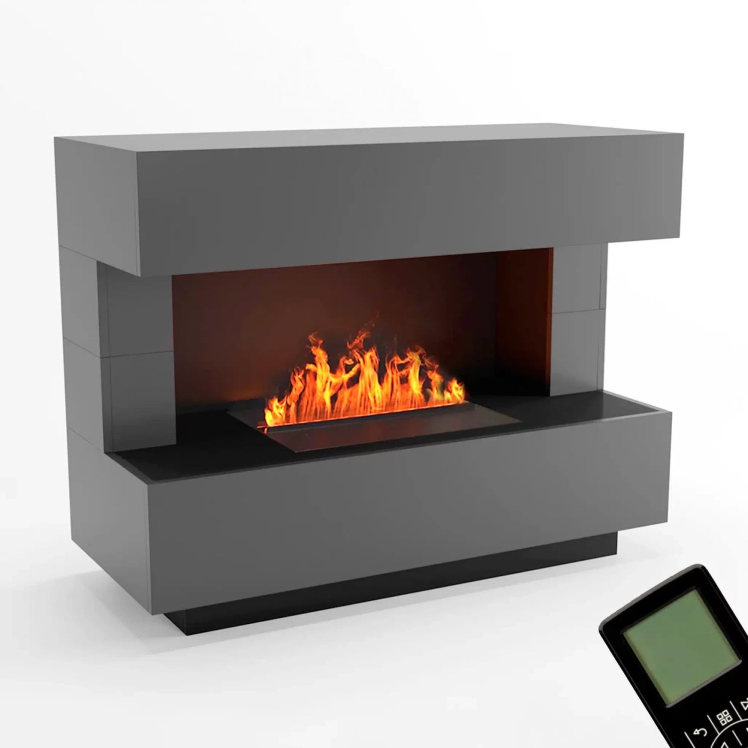 Kant Grey - OMC 600 | Freestanding Water Vapour Fireplace
