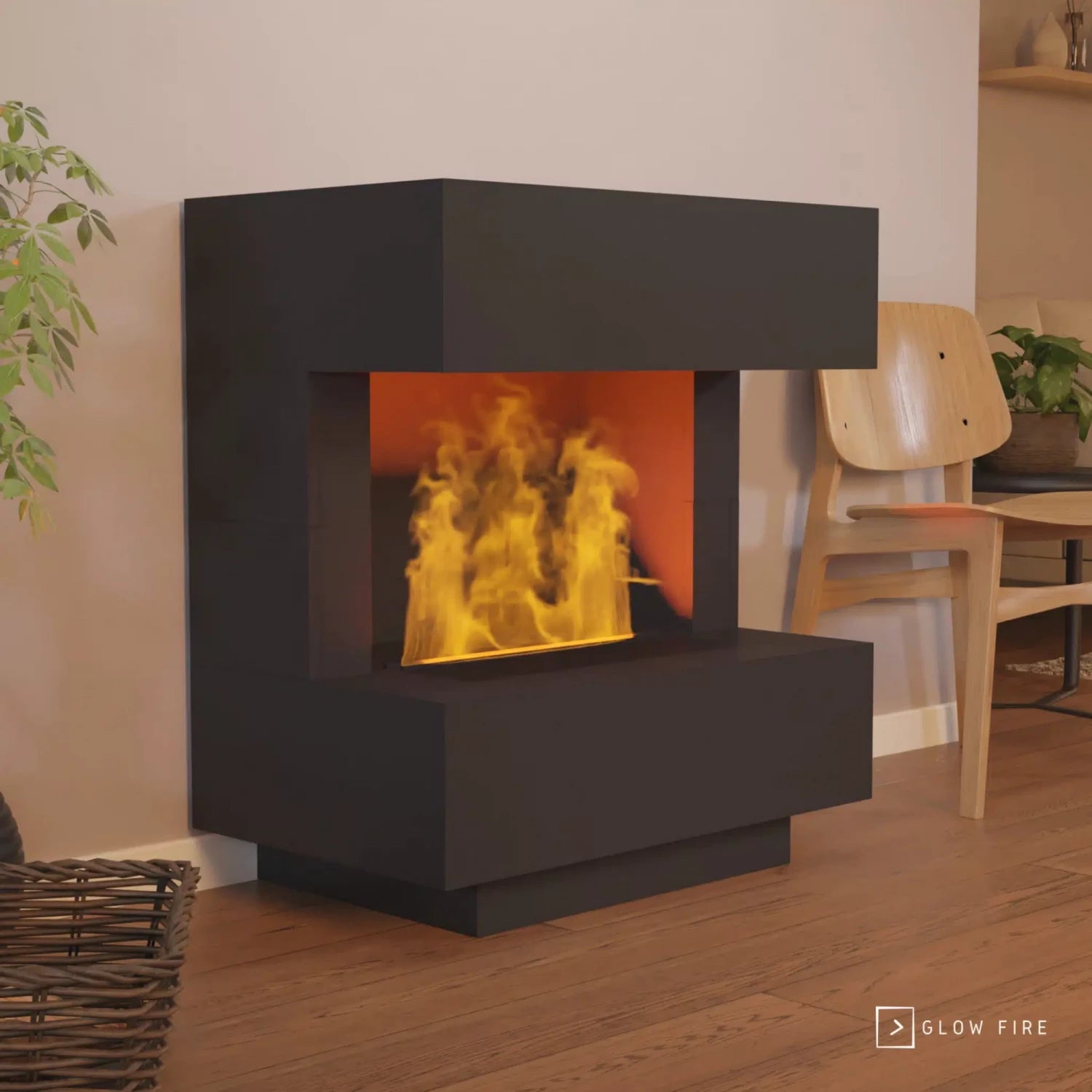 Kleist - Lareira a Vapor OMC 600 - Preto