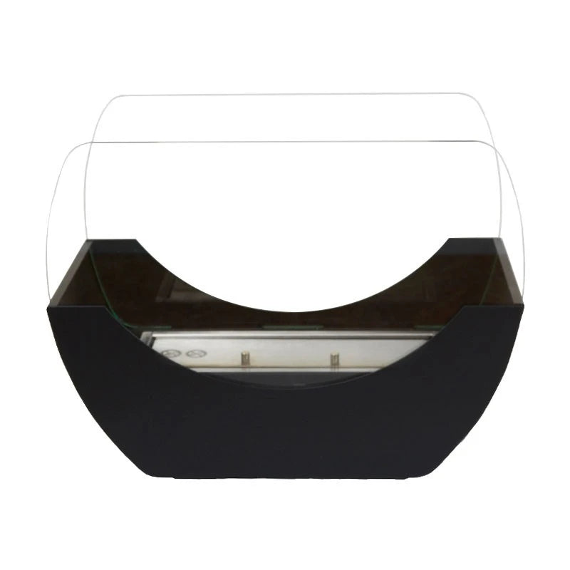 Lareira a Bioetanol de Mesa em Berço - Preto