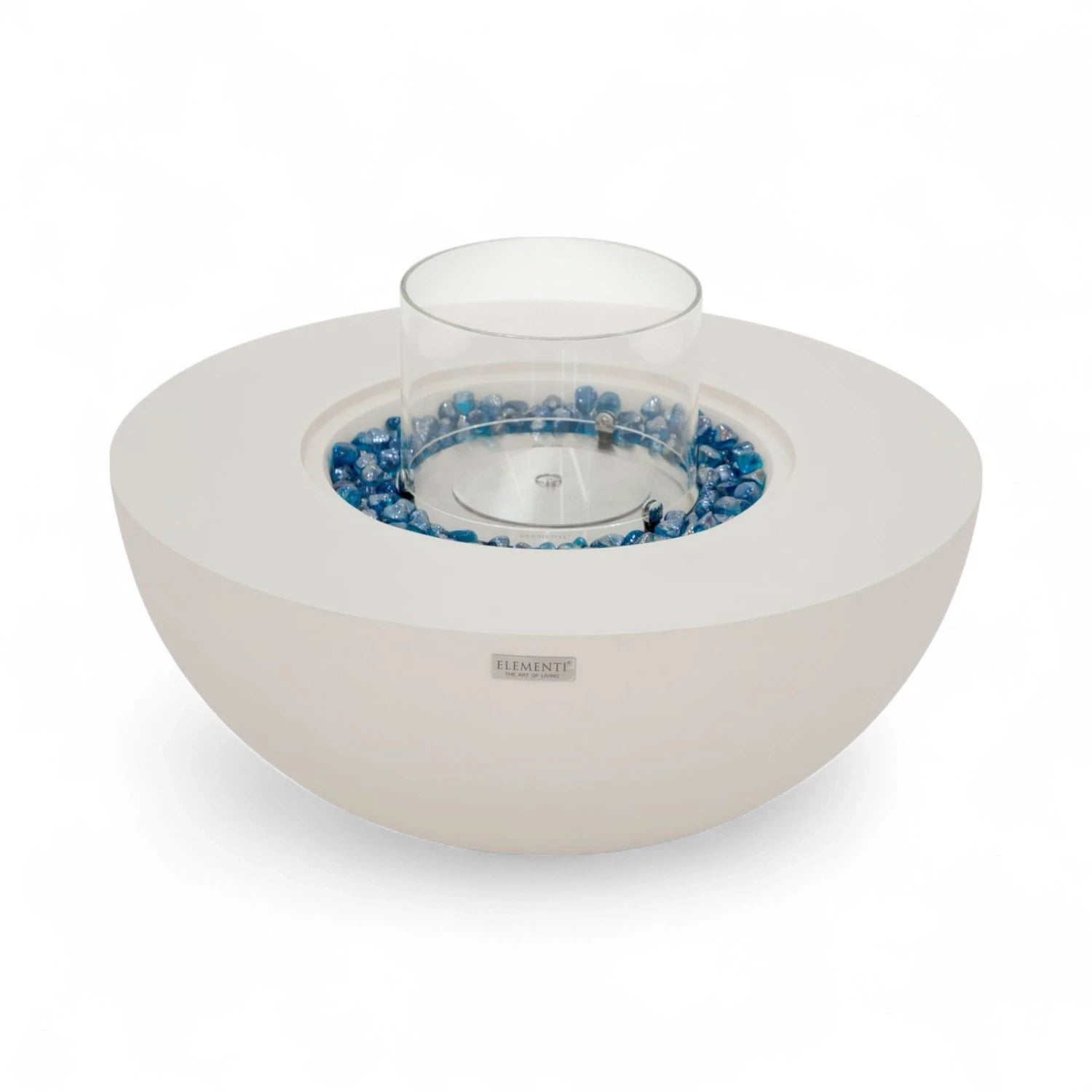ROCA Bioethanol Fire Pit – Cream White