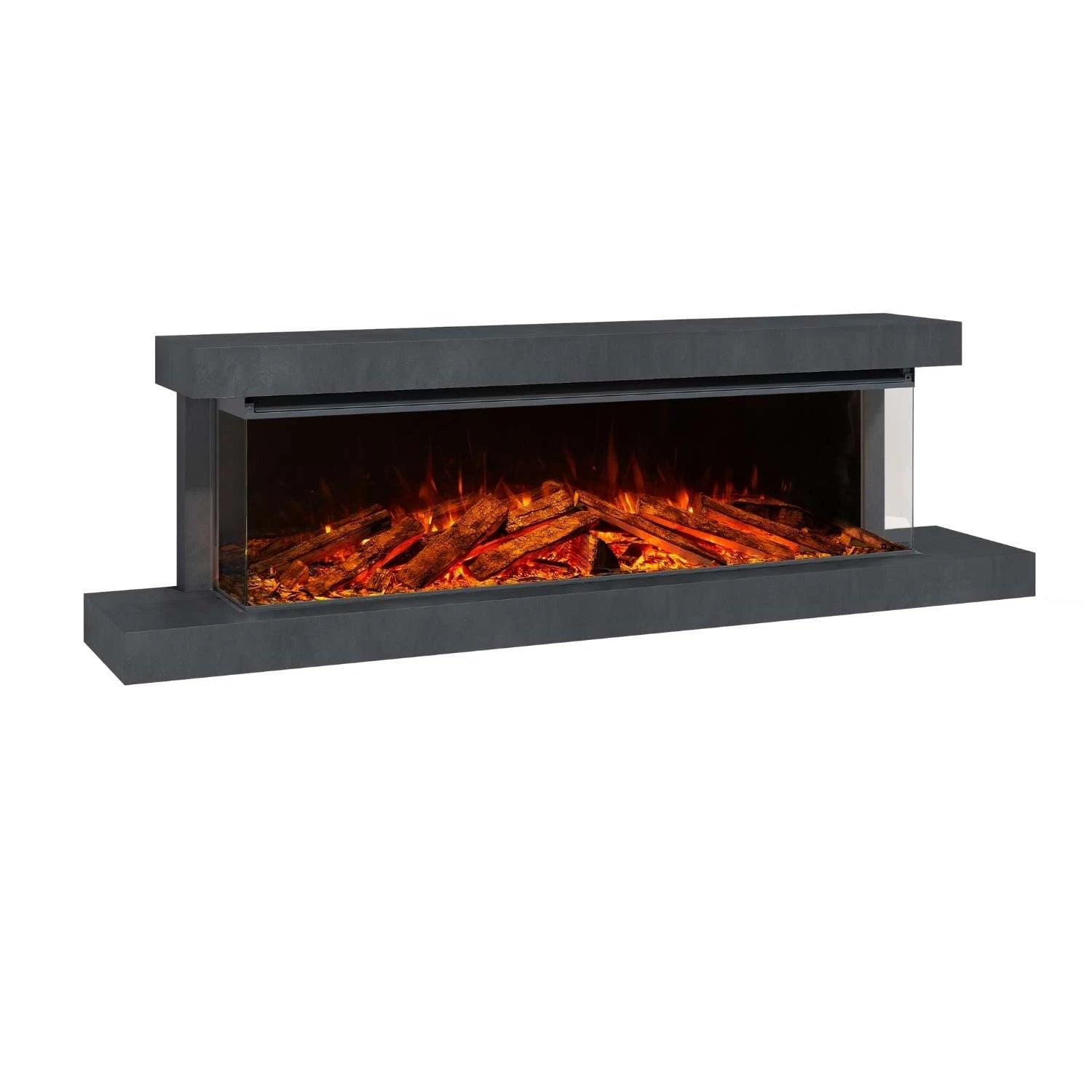 Lumen 1600 Wall-Mounted Electric Fireplace – Anthracite