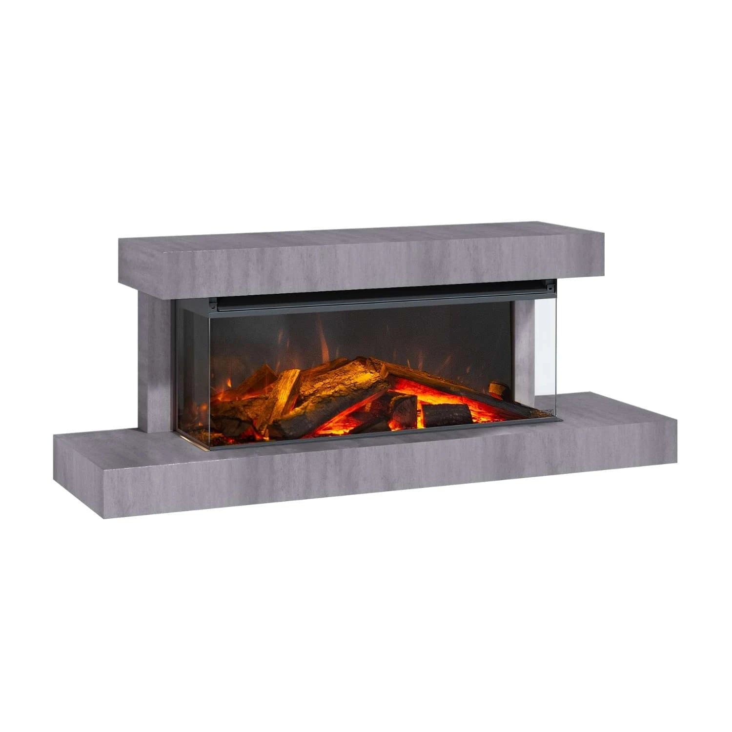 Lumen 870 Wall-Mounted Electric Fireplace – Stone