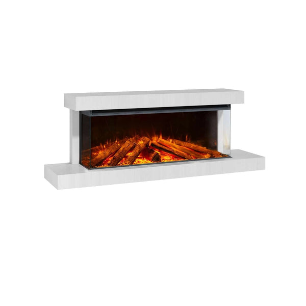Lumen 1200 Wall-Mounted Electric Fireplace – Chalk