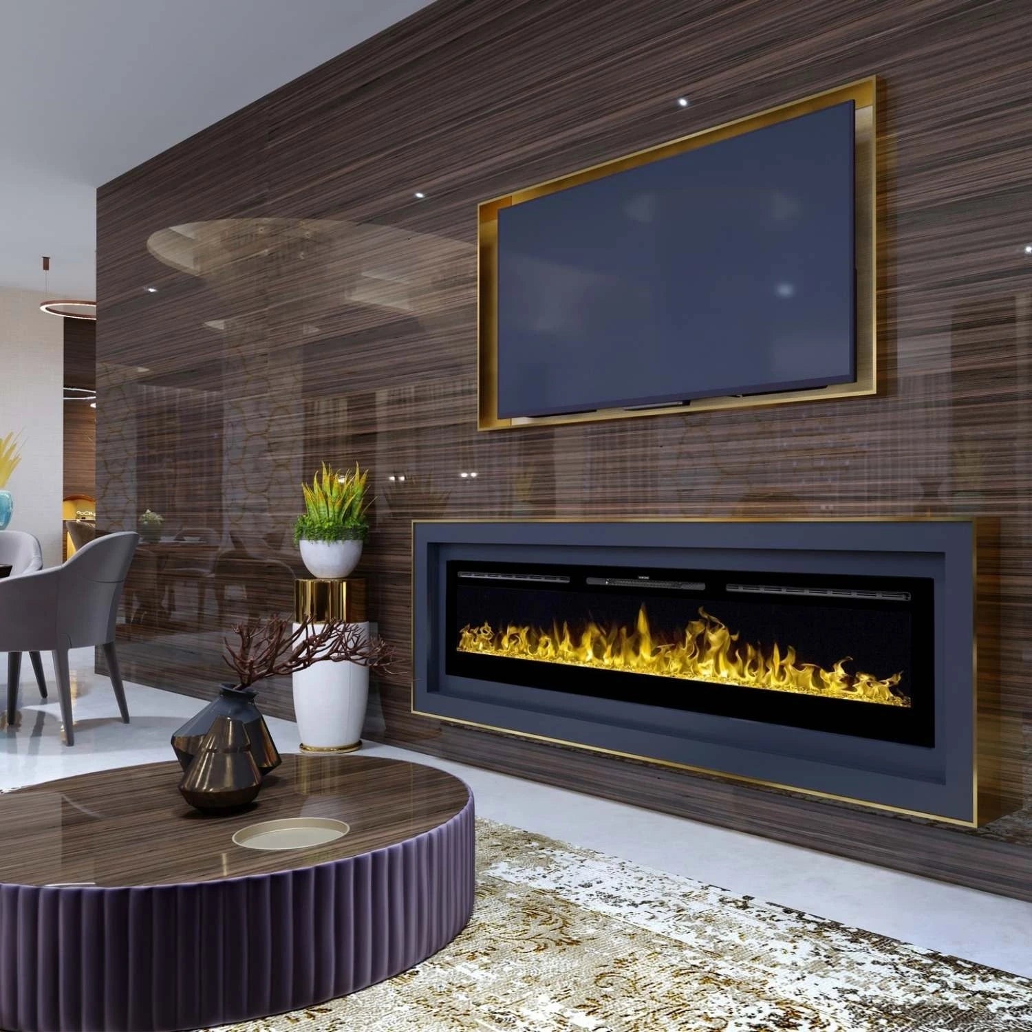 Majestic 45" - 114 cm Wall-Mounted Electric Fireplace