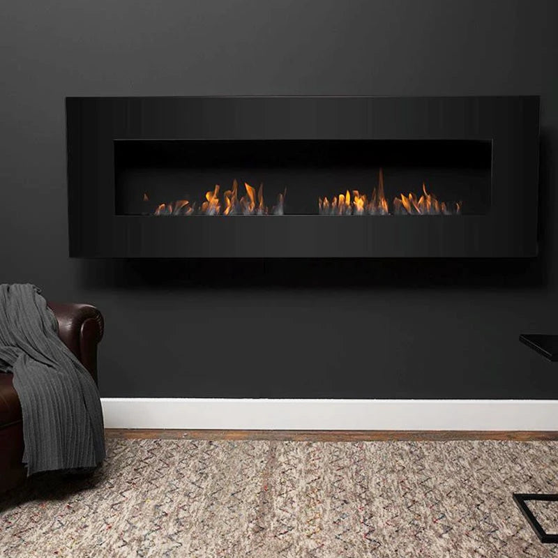 Icon Fires Nero 1750 Wall Fire - Black