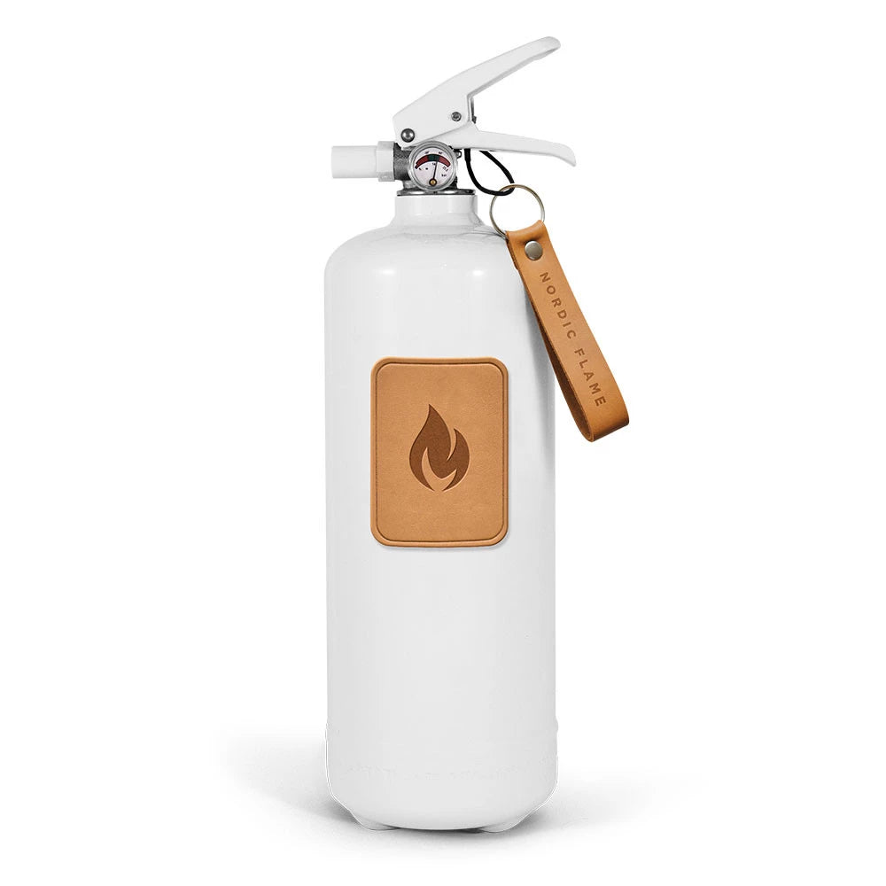 White Fire Extinguisher 2 kg - Light Leather
