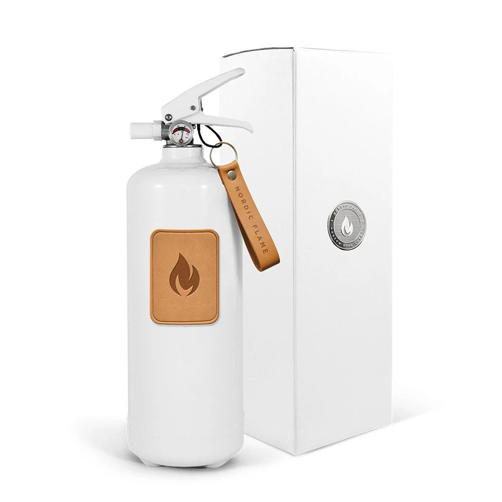 White Fire Extinguisher 2 kg - Light Leather