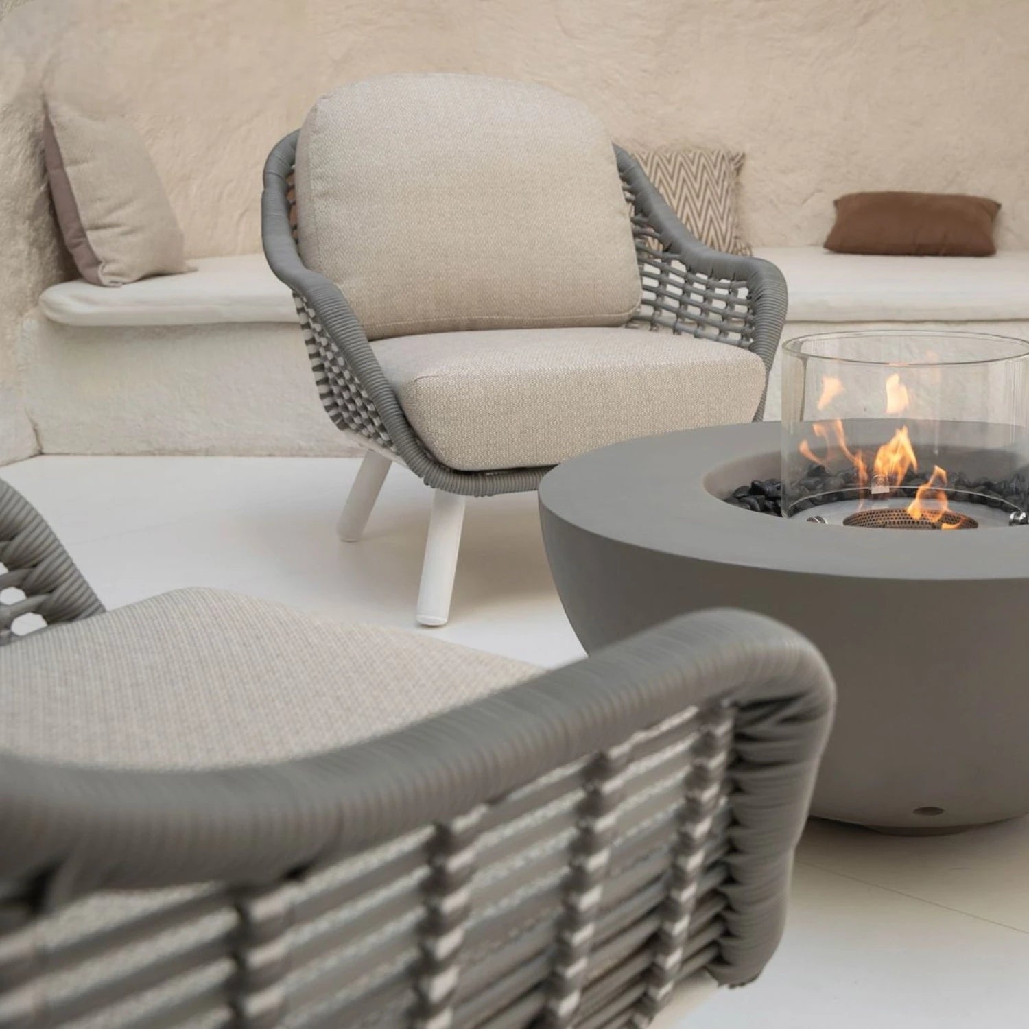 ROCA Bioethanol Fire Table – Space Grey